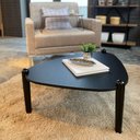 Ver imagem 6 de Mesa de Centro Orgânica 55,4cm Pé de Madeira Móvel na Caixa