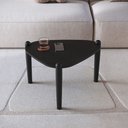 Ver imagem 1 de Mesa de Centro Orgânica 55,4cm Pé de Madeira Móvel na Caixa