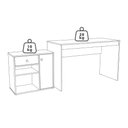 Ver imagem 7 de Mesa Escrivaninha e Armario para Escritorio B32 Branco Novam