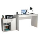 Ver imagem 2 de Mesa Escrivaninha e Armario para Escritorio B32 Branco Novam