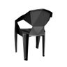 Conjunto Mesa Industrial Bernardo 1,80 Ferragem Preta com 6 Cadeiras New Alegra Preta - 4
