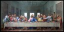 Ver imagem 1 de Quadro a Santa Ceia - Giacomo Rafaelli - (releitura da Obra de Leonardo da Vinci) 30x60cm com Moldur