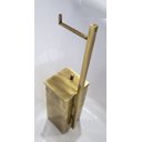 Ver imagem 5 de Papeleira de piso com lixeira acoplada Ouro Velho Linha Quadrada
