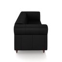 Ver imagem 6 de Sofá Living Sala de Estar Stanford Chesterfield 2 Lugares 180cm Pés de Madeira Couro Preto Brilho G5