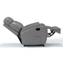 Ver imagem 5 de Poltrona do Papai Reclinável em Corino Importado Cor Cinza Reclinação Manual - Modelo Florença