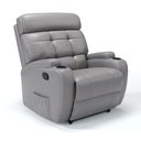 Ver imagem 1 de Poltrona do Papai Reclinável em Corino Importado Cor Cinza Reclinação Manual - Modelo Florença