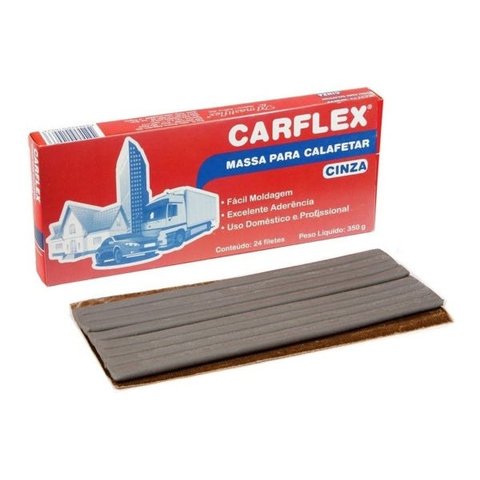 Massa Para Calafetar Mastiflex Carflex Cinza 24 filetes 350g