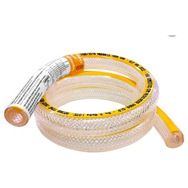 REGULADOR REGISTRO COM MANOMETRO 2 KG/H+MANGUEIRA 1,2 MT+ABRAÇADEIRAS - 2