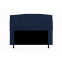 Ver imagem 4 de Jogo Cabeceira Geovana + Calçadeira Fênix Solteiro 90cm Suede Azul Marinho - LM DECOR