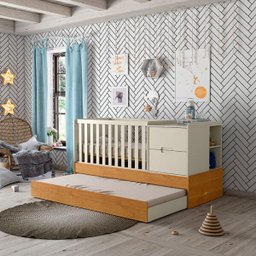 Berço Americano Formare Matic Cor Off White/Freijó - 5