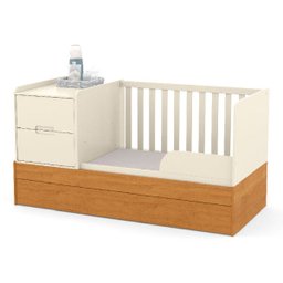 Berço Americano Formare Matic Cor Off White/Freijó - 2