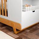 Ver imagem 5 de Berço Multifuncional Bkids Matic Branco Soft Freijó/Eco Wood
