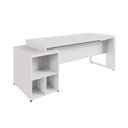 Ver imagem 5 de Mesa Diretor Escritório 1,50m a 1,72m 3 Gavetas Pé Metal F5