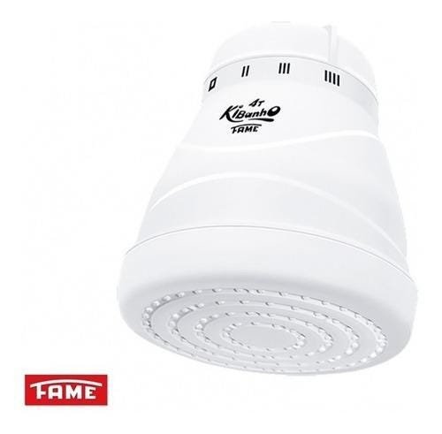 Kit 2pcs Chuveiro Eletrico Ducha Kibanho Fame 220v 4 Temper. Voltagem:220V;Cor:Branco - 2