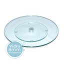 Ver imagem 2 de Centro de Mesa Prato Giratório Vidro 8mm Petisqueira 35cm