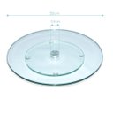 Ver imagem 3 de Centro de Mesa Prato Giratório Vidro 8mm Petisqueira 35cm