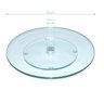 Centro de Mesa Prato Giratório Vidro 8mm Petisqueira 35cm - 3