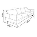 Ver imagem 4 de Sofá Decorativo Sala de Estar América 2 Lugares 200cm Couro Conhaque  - Mozzelar