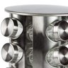 Porta Tempero Condimentos Organizador Cozinha Luxo Aço Inox Giratorio 12 Frascos Potes Vidro Gira 36 - 9