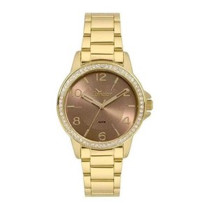 Relógio Feminino Condor Co2035kwn/k4m:Marrom-claro/Dourado