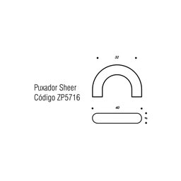 Puxador Sheer 32mm Preto Zen Design Zp5716.24 - 2