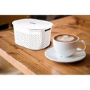 Ver imagem 2 de Cesta Com Tampa Craft Coza 40 X 30,5 X 22,2 Cm - Cinza