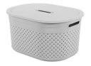 Ver imagem 1 de Cesta Com Tampa Craft Coza 40 X 30,5 X 22,2 Cm - Cinza