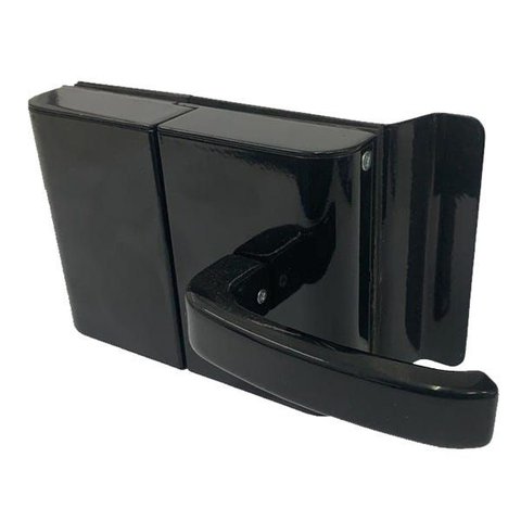 Fechadura 12v Pvr2e-porta de Vidro Recorte 2 Folhas Af Preta