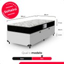 Ver imagem 3 de Cama Box Baú Solteiro + Colchão D33 One Face - 61x88x188cm - e-Shop Casa - Couro