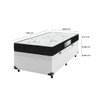 Cama Box Baú Solteiro + Colchão D33 One Face - 61x88x188cm - E-shop Casa - Couro - 3