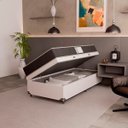 Ver imagem 7 de Cama Box Baú Solteiro + Colchão D33 One Face - 61x88x188cm - e-Shop Casa - Couro