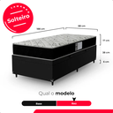 Ver imagem 3 de Cama Box Baú Solteiro + Colchão D33 One Face - 61x88x188cm - e-Shop Casa - Couro