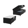 Cama Box Baú Solteiro + Colchão D33 One Face - 61x88x188cm - E-shop Casa - Couro - 1
