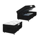 Ver imagem 1 de Cama Box Baú Solteiro + Colchão D33 One Face - 61x88x188cm - E-shop Casa - Suede