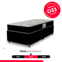 Ver imagem 5 de Cama Box Baú Solteiro + Colchão D33 One Face - 61x88x188cm - e-Shop Casa - Suede