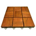 Ver imagem 1 de Deck de Madeira Modular Quadriculado 30x30 Kit 6 Peças (0,5M²)