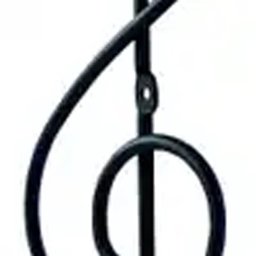 Kit 2 Ganchos Cabideiros Aço Preto Cifra Música 28cm Suportes de Parede Pendurar Roupa Bolsas - 5