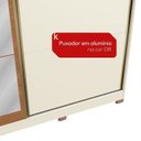 Ver mais imagens de Roupeiro 2 Portas de Bater e 6 Gavetas Internas com Espelhos e Pés