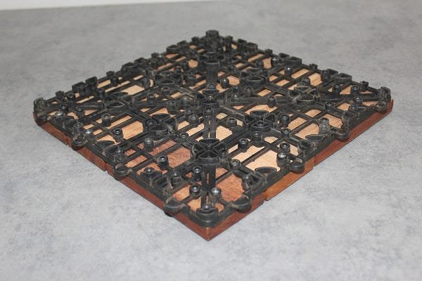 Deck de Madeira Modular Trama 30x30 Kit 12 Peças (1M²) - 6