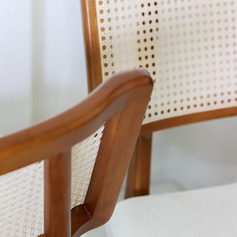 Cadeiras Madeira Maciça com Telinha - Zara - Requinte Salas - 3