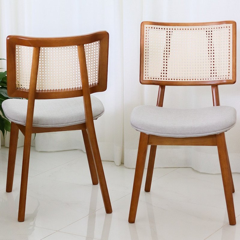 Cadeiras Madeira Maciça com Telinha - Zara - Requinte Salas - 1