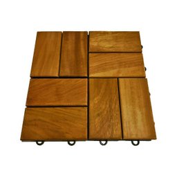 Deck de Madeira Modular Trama 30x30 Kit 84 Peças (7m²) - 1 Deck de Madeira Modular Trama 30x30 Kit 84 Peças (7m²) - 1