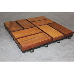 Deck de Madeira Modular Trama 30x30 Kit 84 Peças (7m²) - 4 Deck de Madeira Modular Trama 30x30 Kit 84 Peças (7m²) - 4