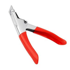 Alicate Profissional Cortador Unhas Postiças Vermelho
