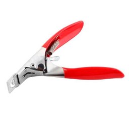 Alicate Profissional Cortador Unhas Postiças Vermelho - 2