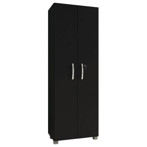 Armário Multiuso com Chave Room Preto