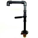 Ver imagem 2 de Torneira Design Industrial Clássica em PVC 1/2" - Madareli - Preto