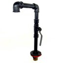 Ver imagem 5 de Torneira Design Industrial Clássica em PVC 1/2" - Madareli - Preto