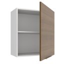 Ver imagem 4 de Armário Aéreo Madesa Stella 60 cm 1 Porta Branco/Rustic Cor:Branco/Rustic