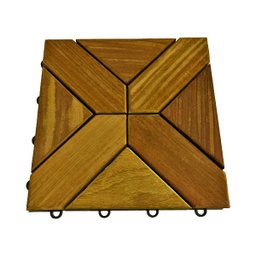 Deck de Madeira Modular Versailles 30x30 Kit 240 Peças (20m²) - 1